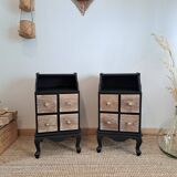 Pair of stylish bedside tables