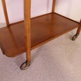 Vintage Mid century oak trolley