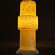 Alabaster stepped circular table lamp, Spain, 1970s