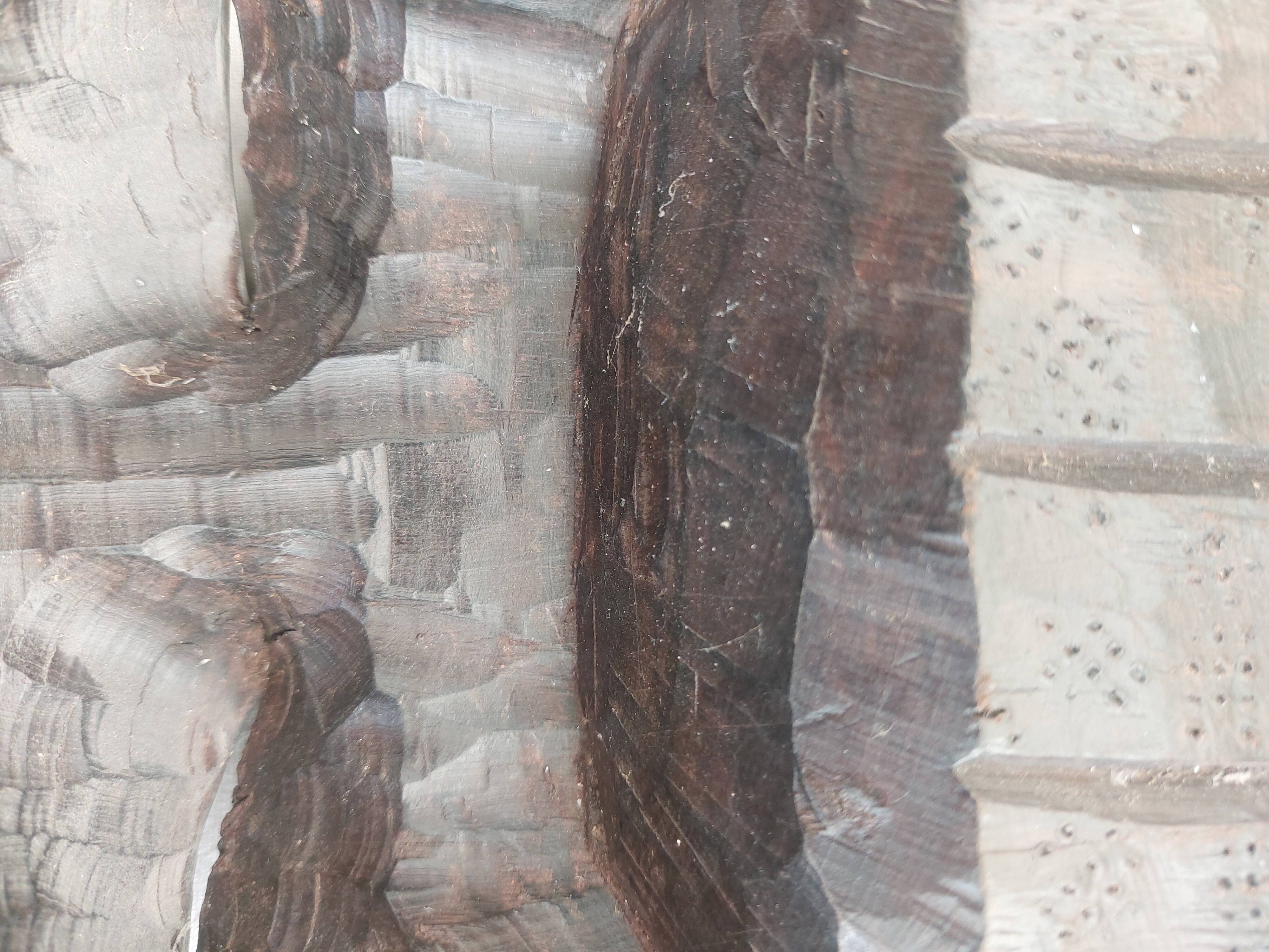 Ancient Carved Ebony Mask (2.9kg) - Tribal / Ethnic Art - 25cm