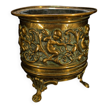 Jardinière en laiton Napoléon III