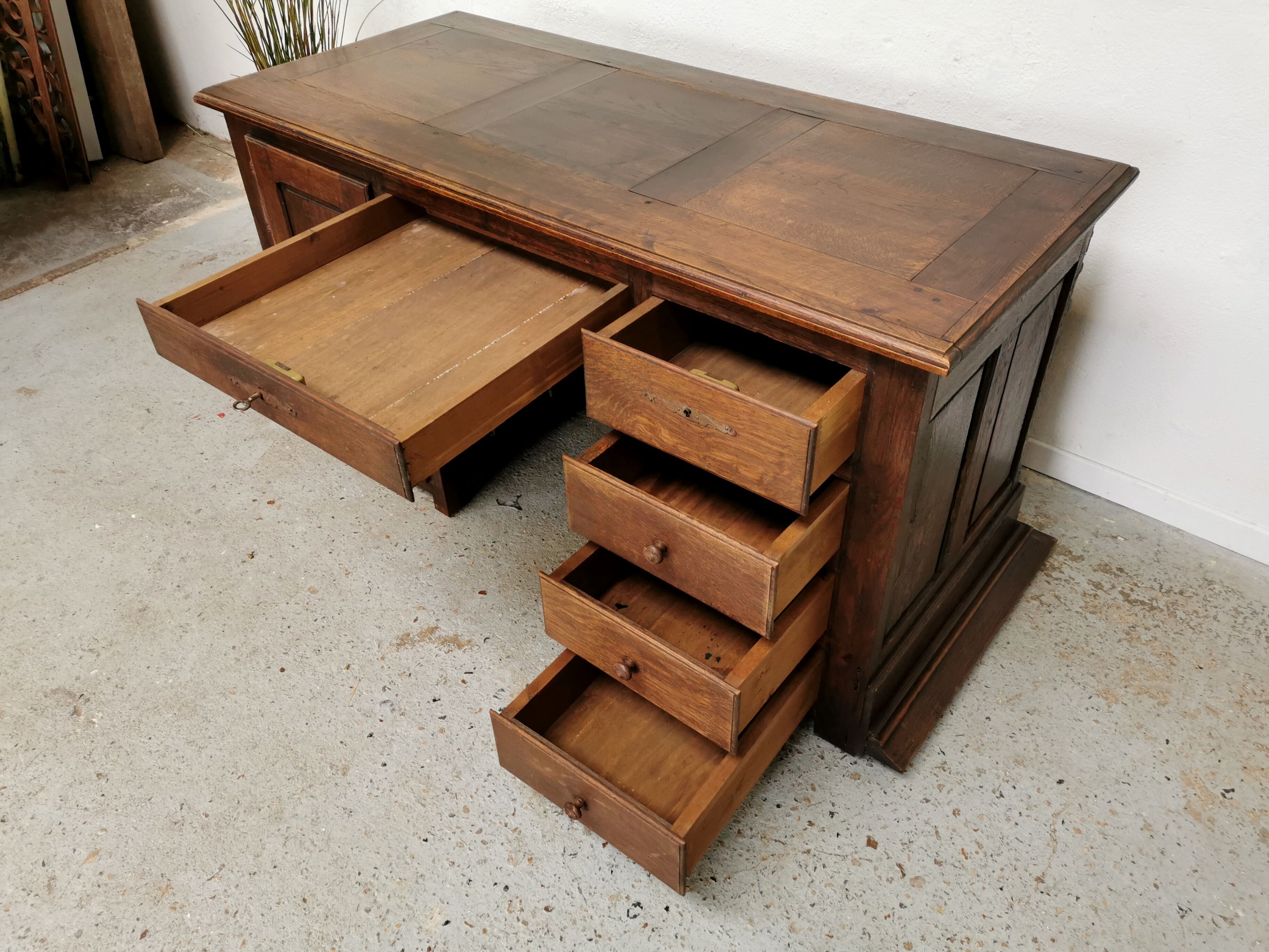 Oak office counter