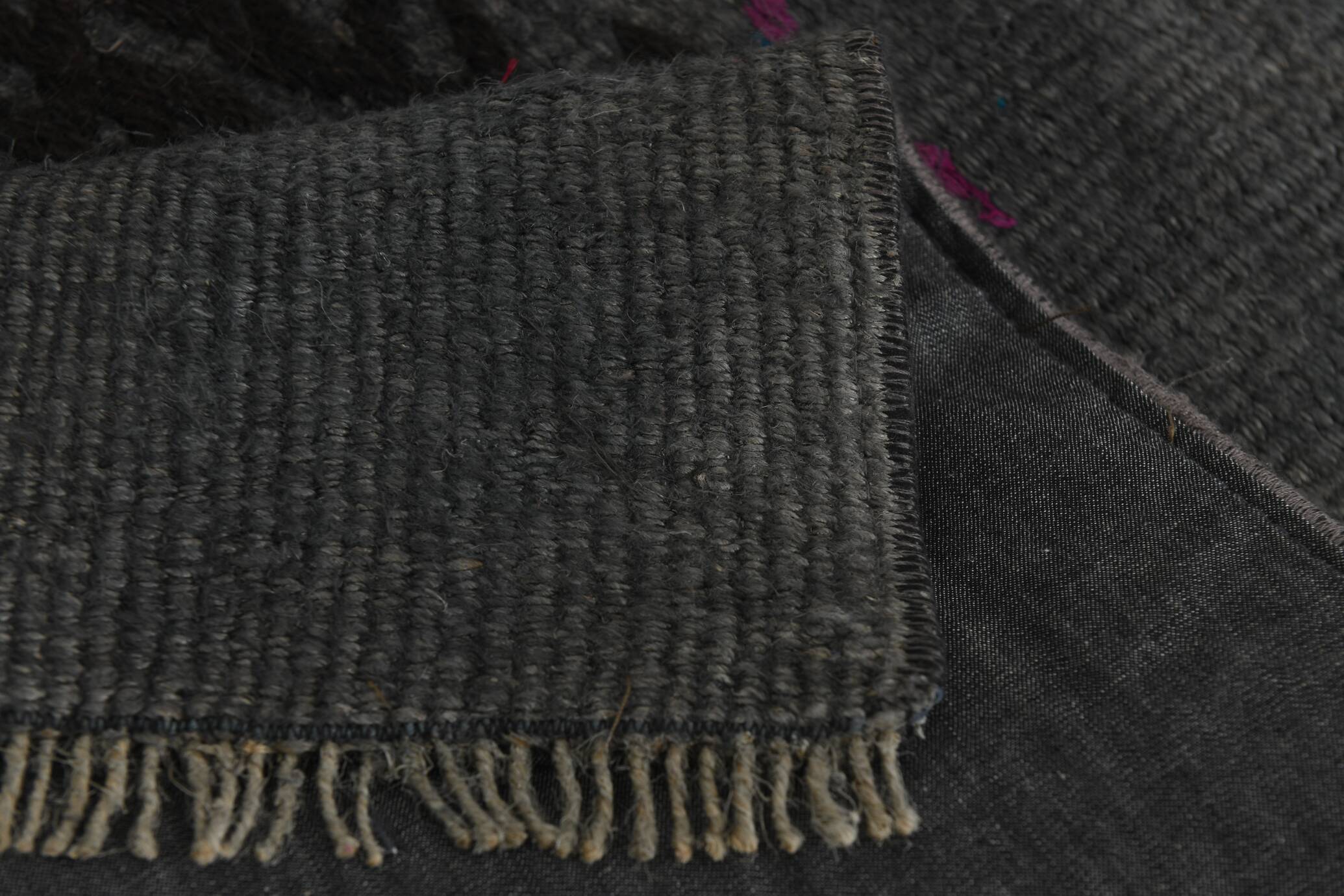 2x8 Vintage Gray & Black Runner Rug, 72x255Cm