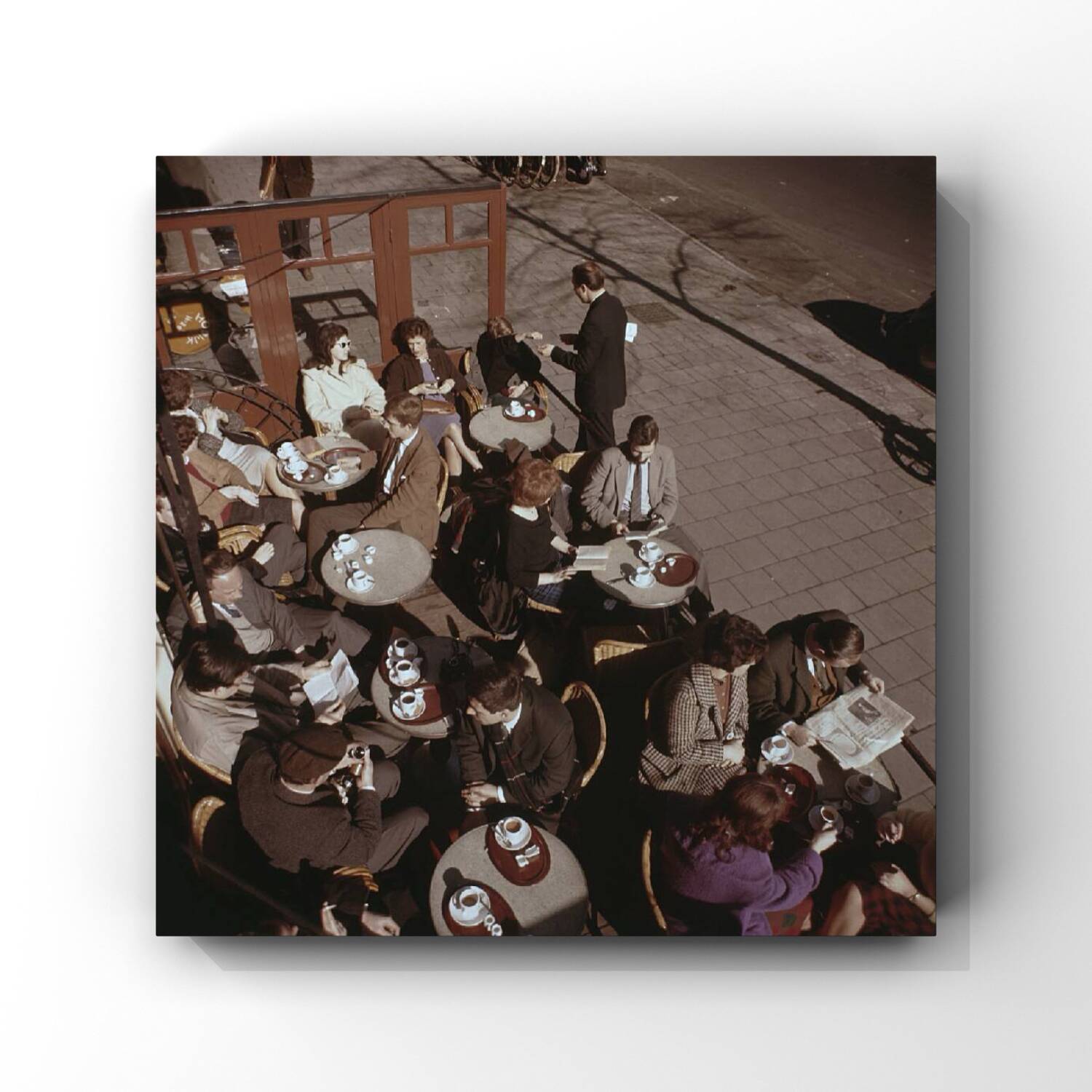 Une journée en terrasse à Amsterdam, tirage d’art, 1961, couleurs originales du film
