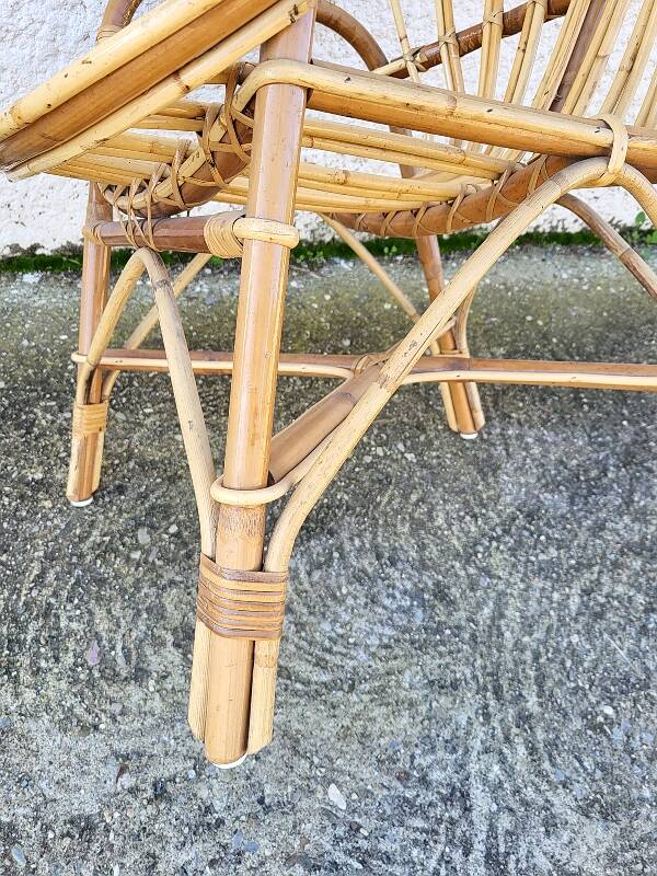 Rattan armchair 1960