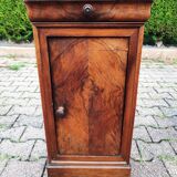 Solid walnut bedside table