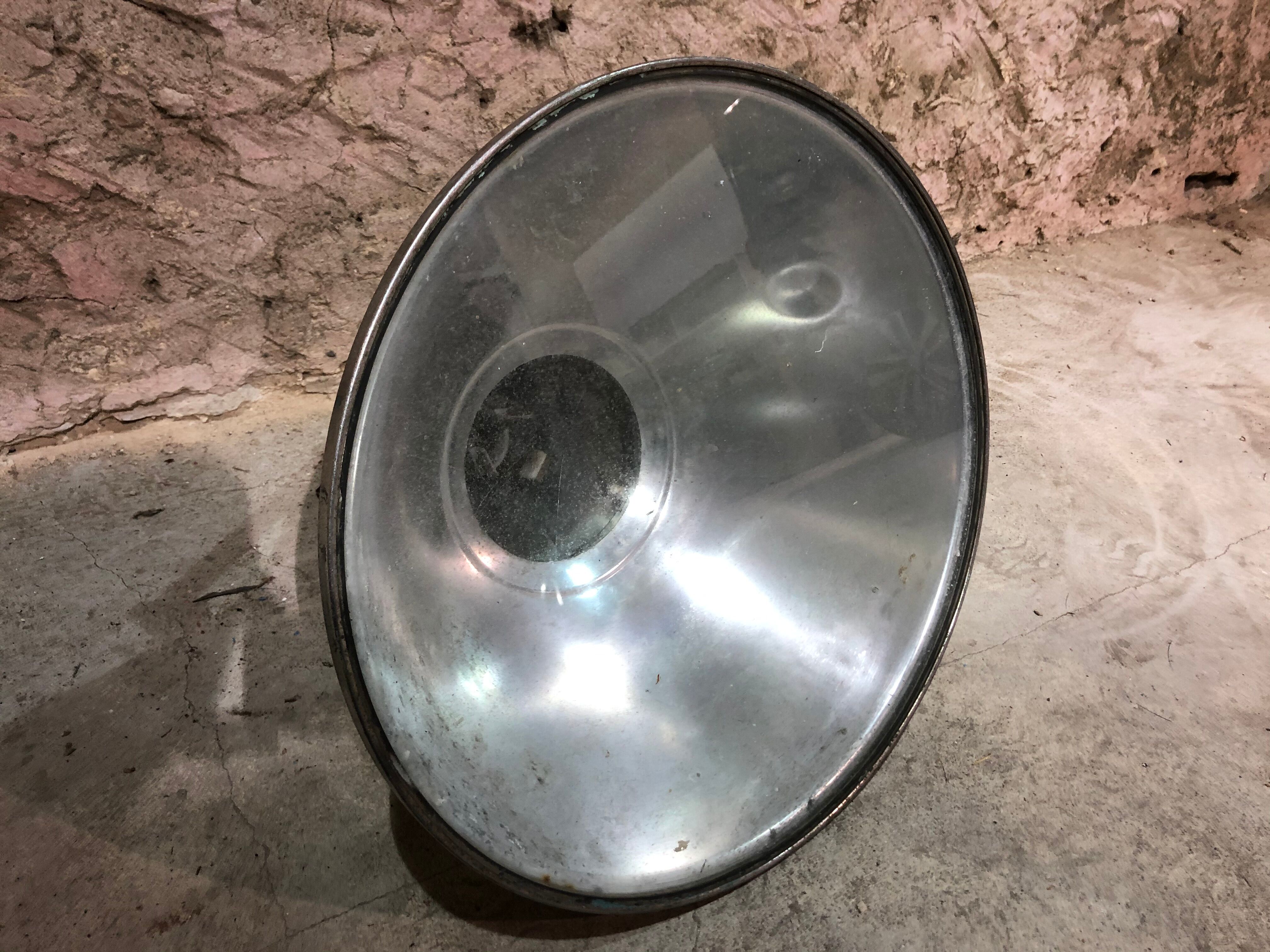 Industrial suspension in polished aluminium 1950s/60s