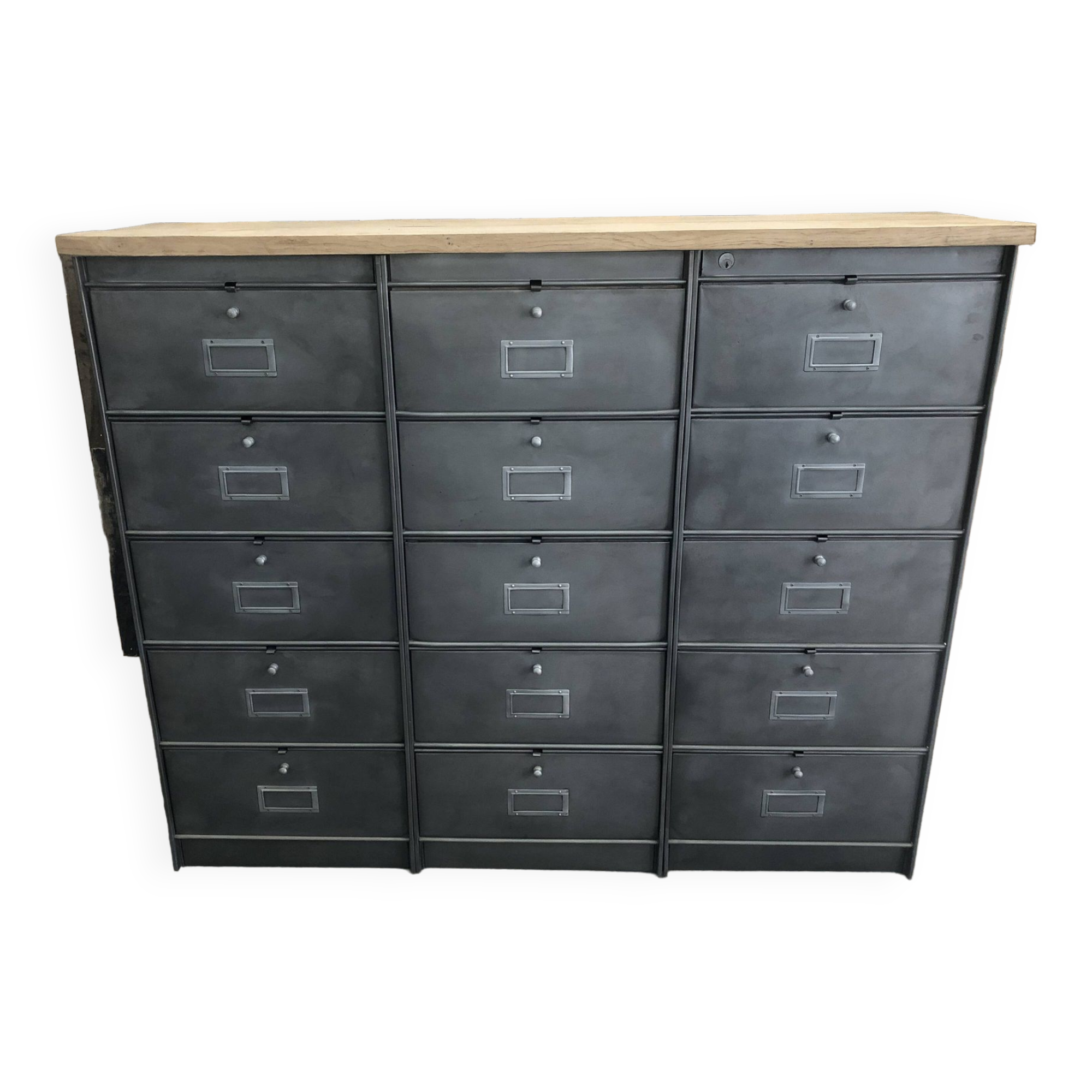 Ronéo industrial flap cabinet 15 flaps