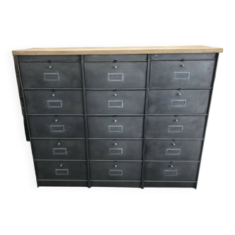 Ronéo industrial flap cabinet 15 flaps