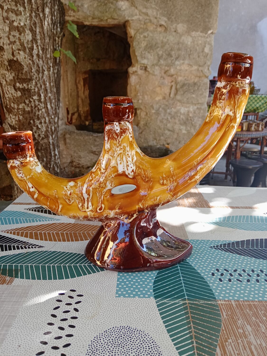 Ceramic candlestick