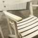 Garden furniture table and 4 armchairs 60's in its juice