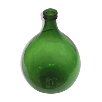 Dame Jeanne 15 liters dark green color dimension: height -44cm- diameter -28cm-