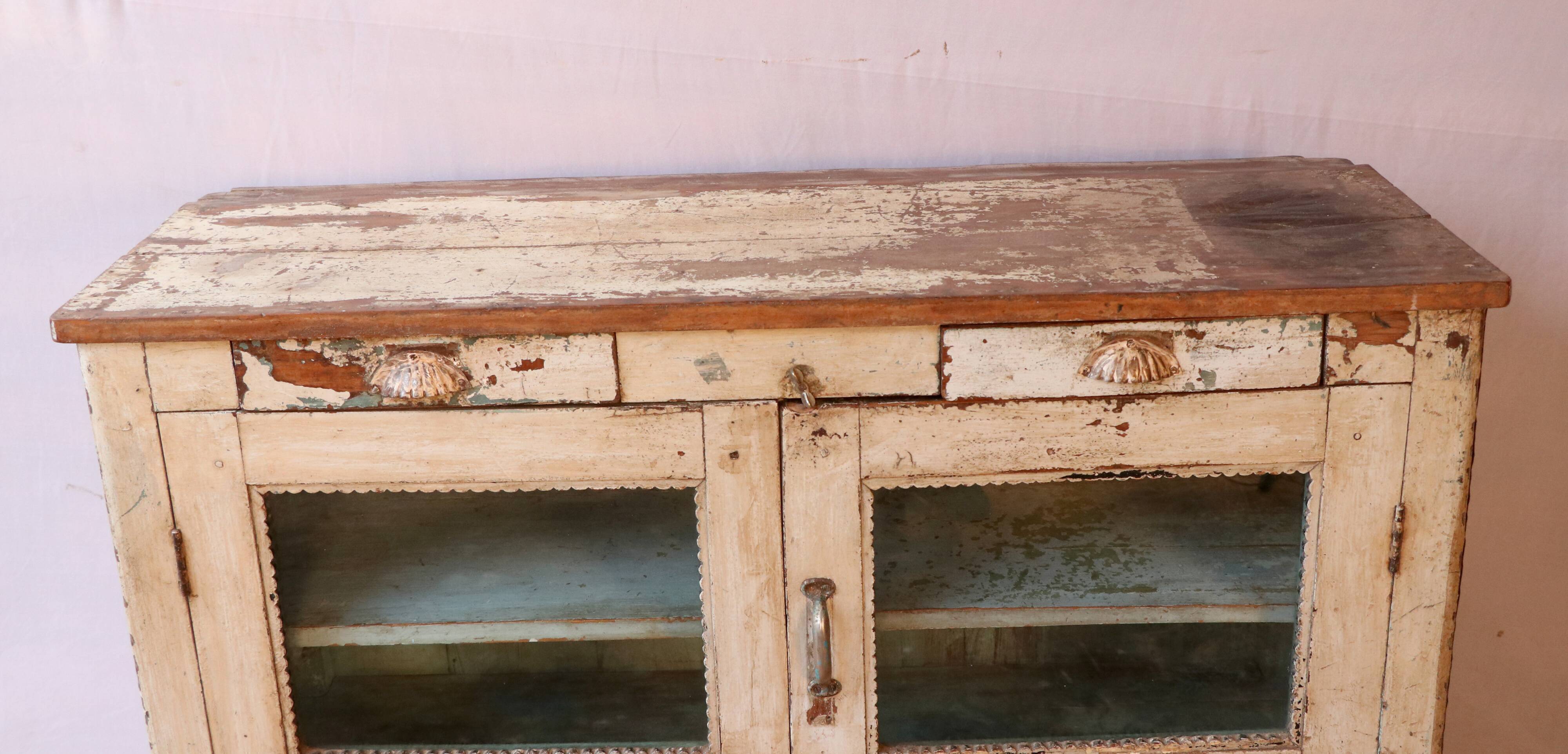 Old original Burmese teak teak sideboard original unbleached patina