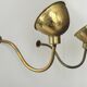 Pair of vintage brass wall lights, France 1970