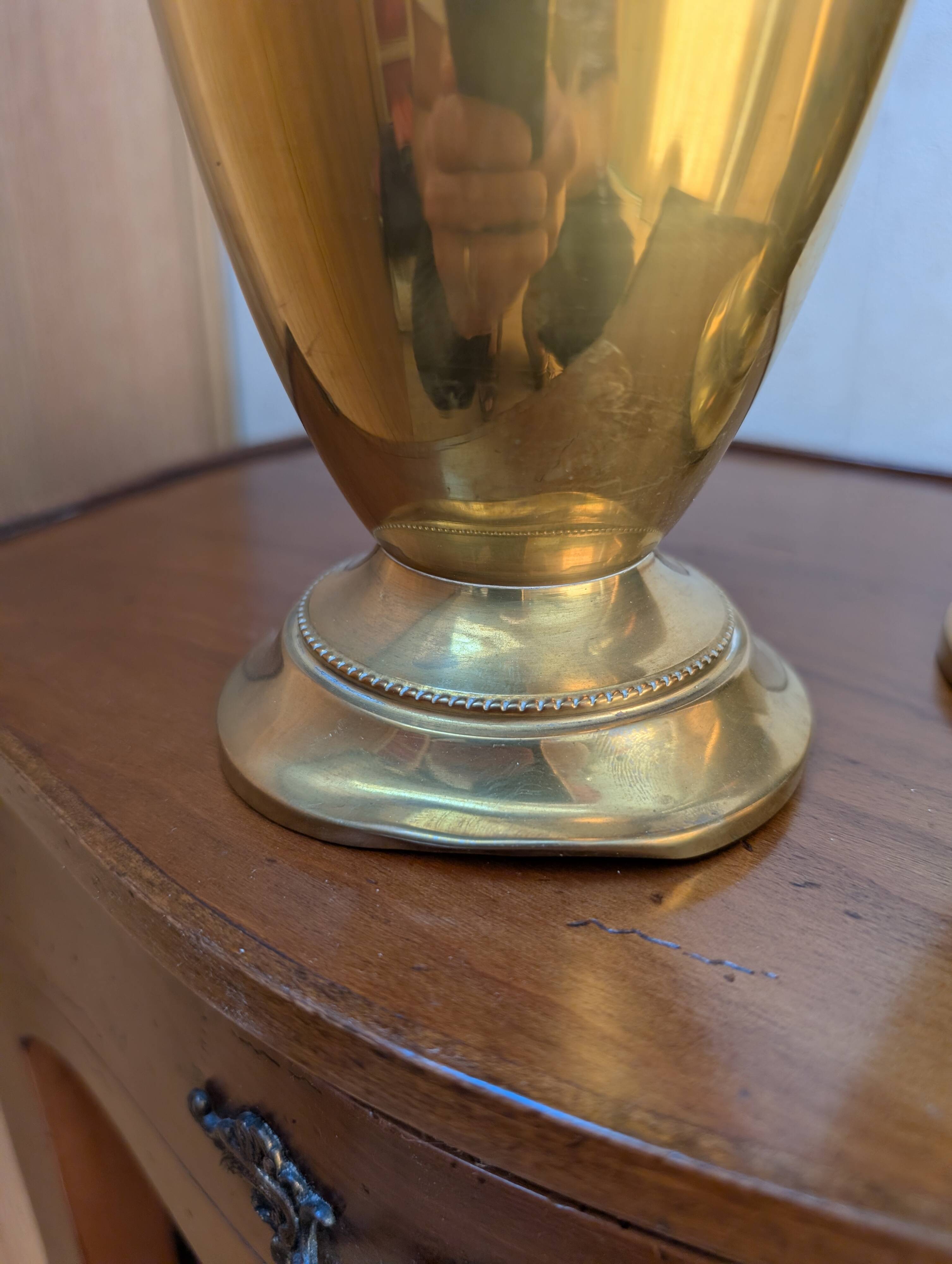 Brass vases from the early 20th century