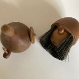 Poupée Viking de Kay Bojesen pour Laurids Lønborg, teck Denmark 1950