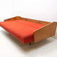 Mid century folding sofa from interier praha, 1960´s, czechoslovakia
