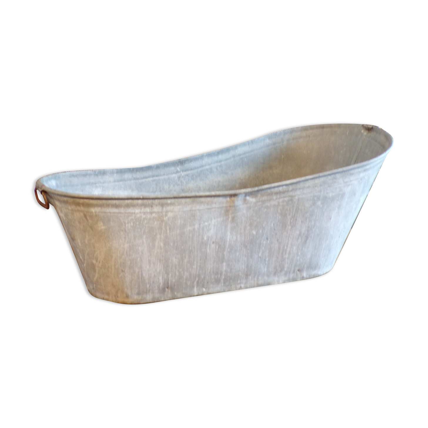 Baignoire enfant vintage en zinc