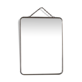 Barber mirror with chain
