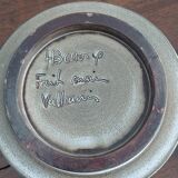 Vallauris ceramic box, 1960s, signed Huguette Bessone