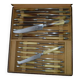 Box of 12 old table knives and 12 cheese knives Superior cutlery AB