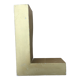 Golden vintage sign letter L