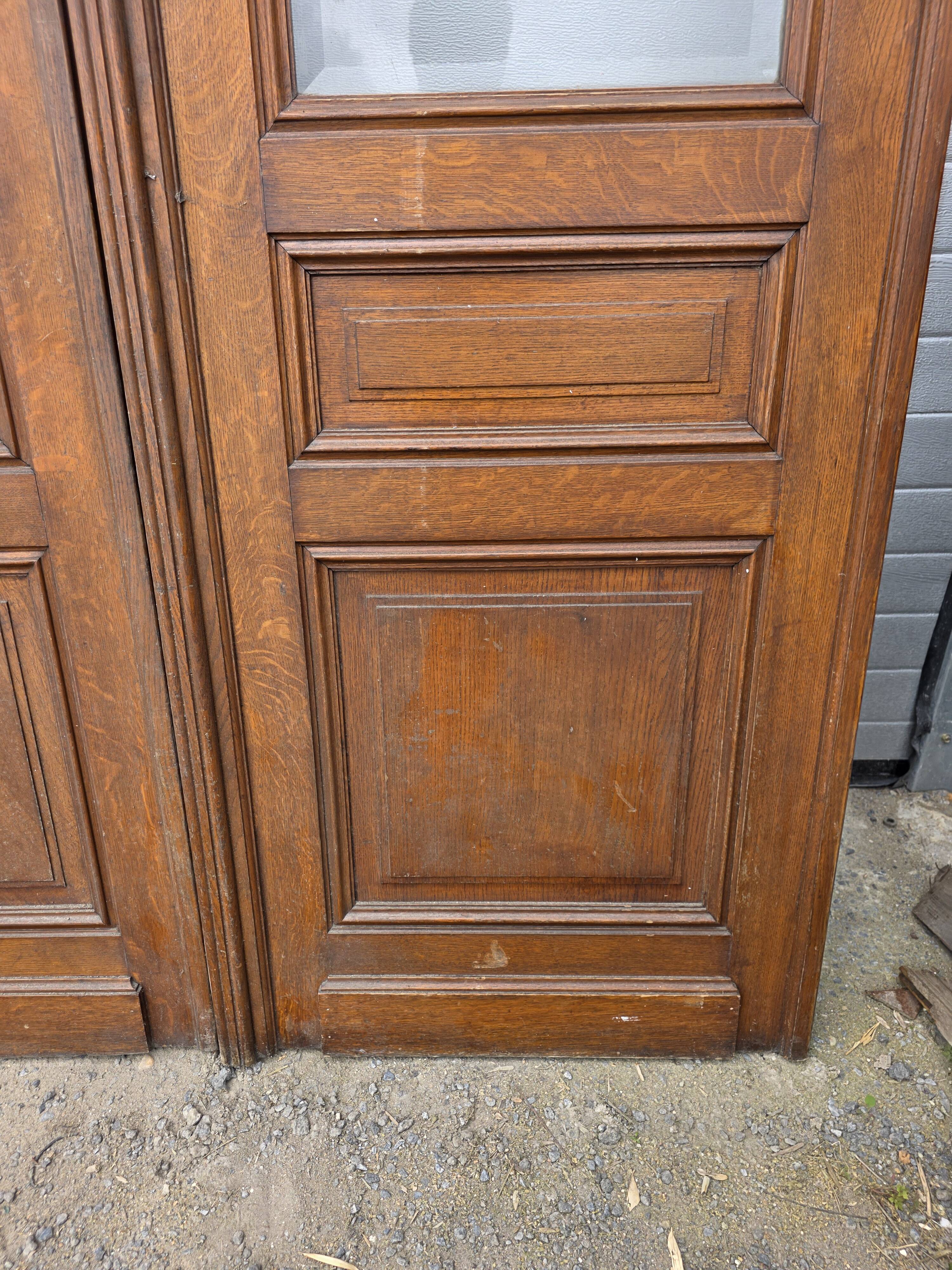 4 solid oak partition doors (high quality)