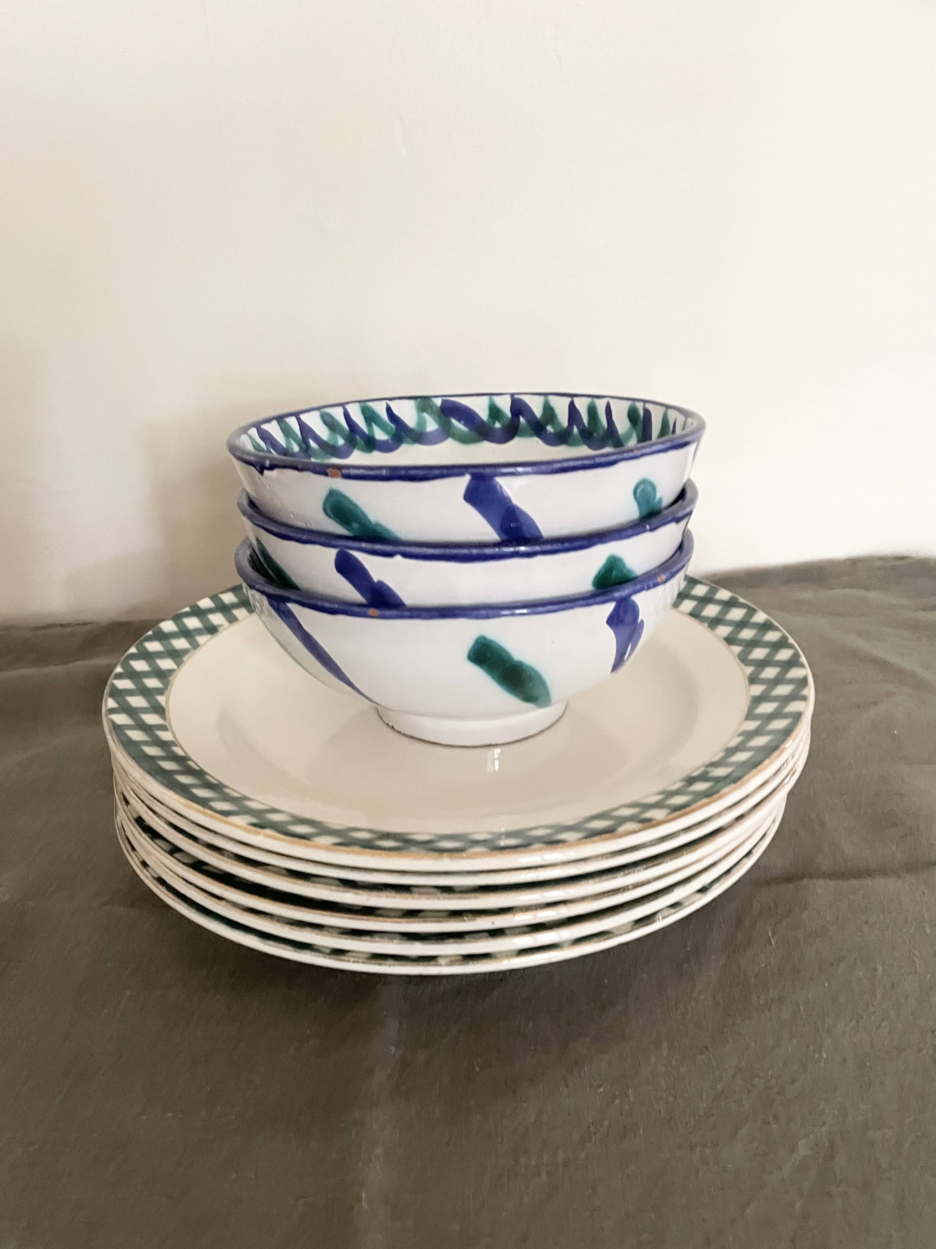 Fajalauza glazed terracotta bowls