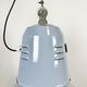 Industrial italien grey enamel lamp from Cariboni, 1970s