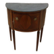 Antique half moon console-chest made by fils d'alfred wimphen in marquetry 2 drawers