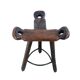 Set of 3 Vintage Spanish Brutalist Marbella Stools