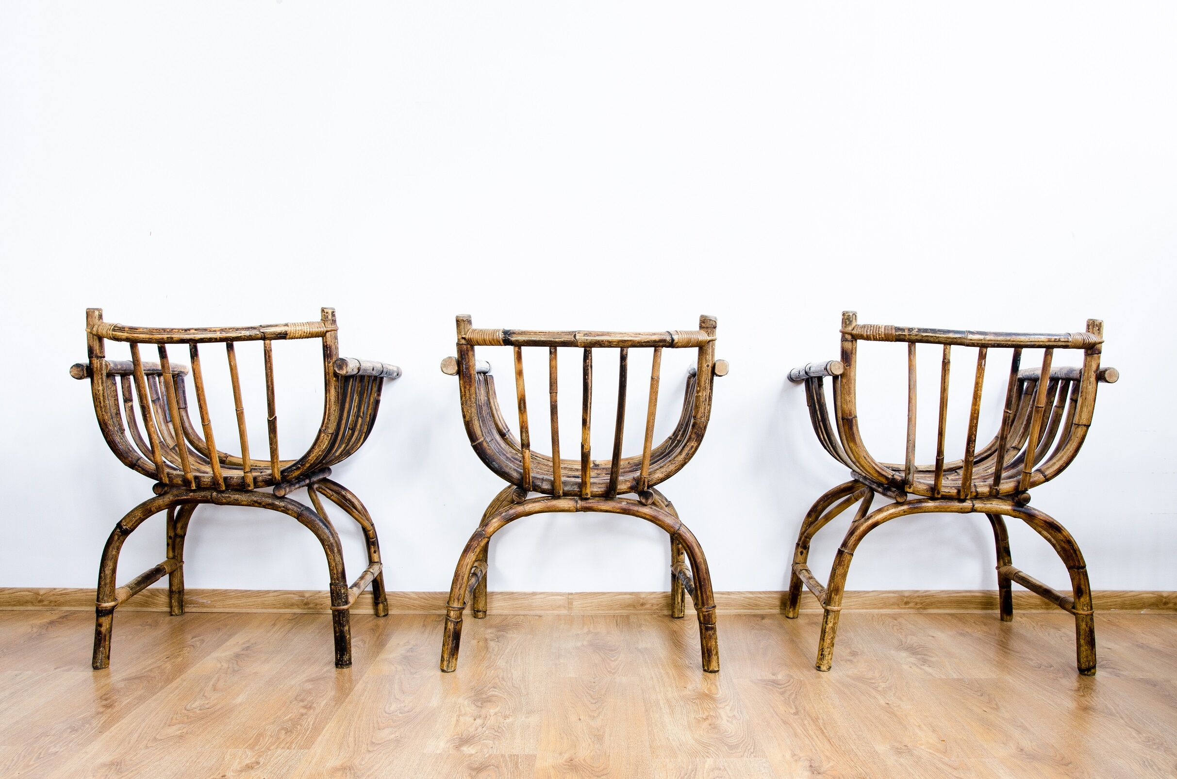 Art deco rattan armchairs 1920