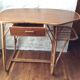 Bureau et chaise enfant rotin