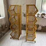 Industrial storage shelves yellow