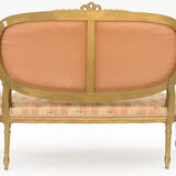 Gilded wooden living room in Louis XVI style