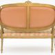 Gilded wooden living room in Louis XVI style