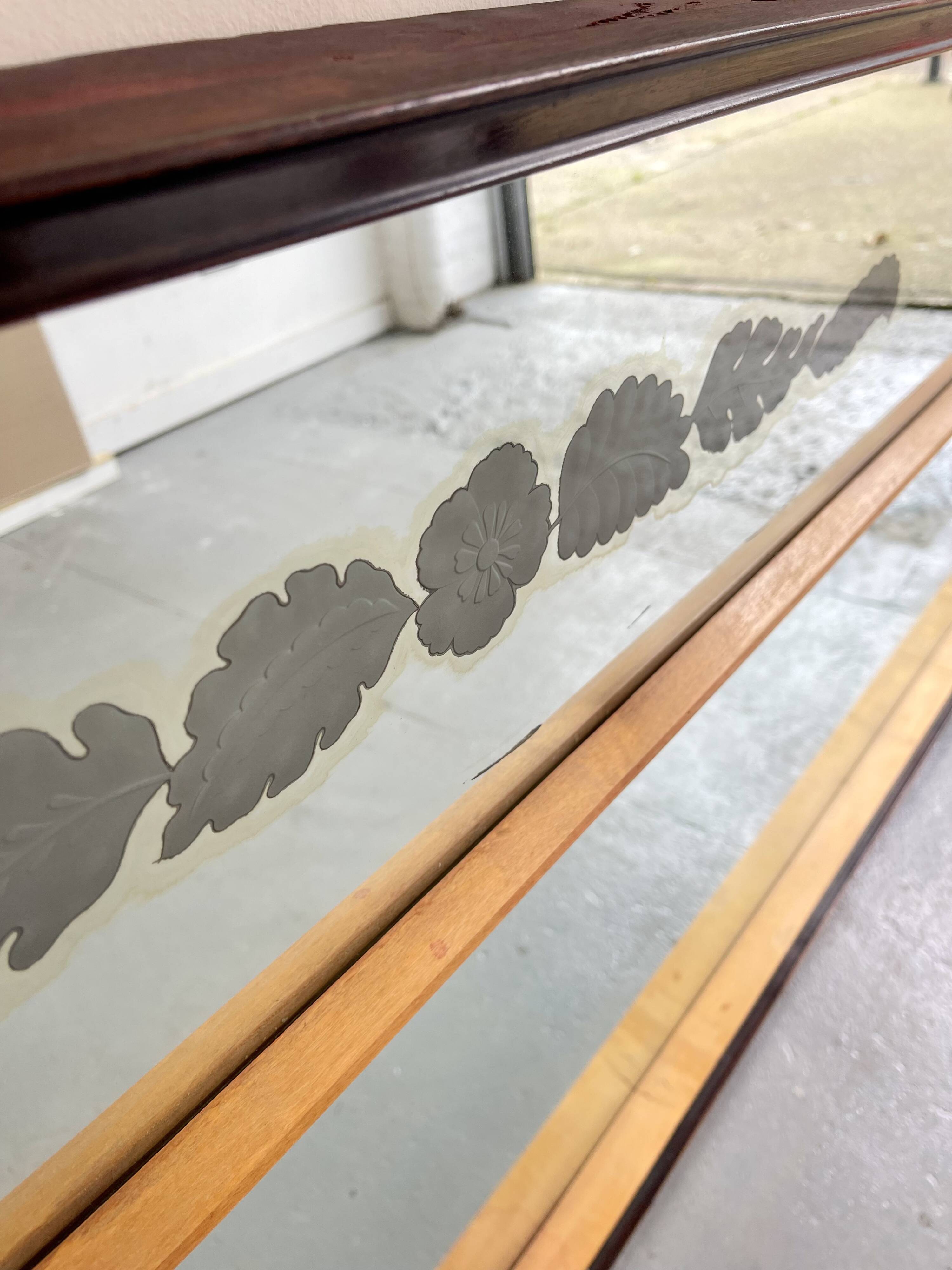 Large vintage wall mirror
