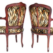 Paire de fauteuils cabriolet de style Louis XV