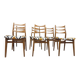 Set of 6 vintage Scandinavian chairs Bähre Mignon furniture 1960