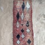 Red Boujad Moroccan rug - 221 x 89 cm