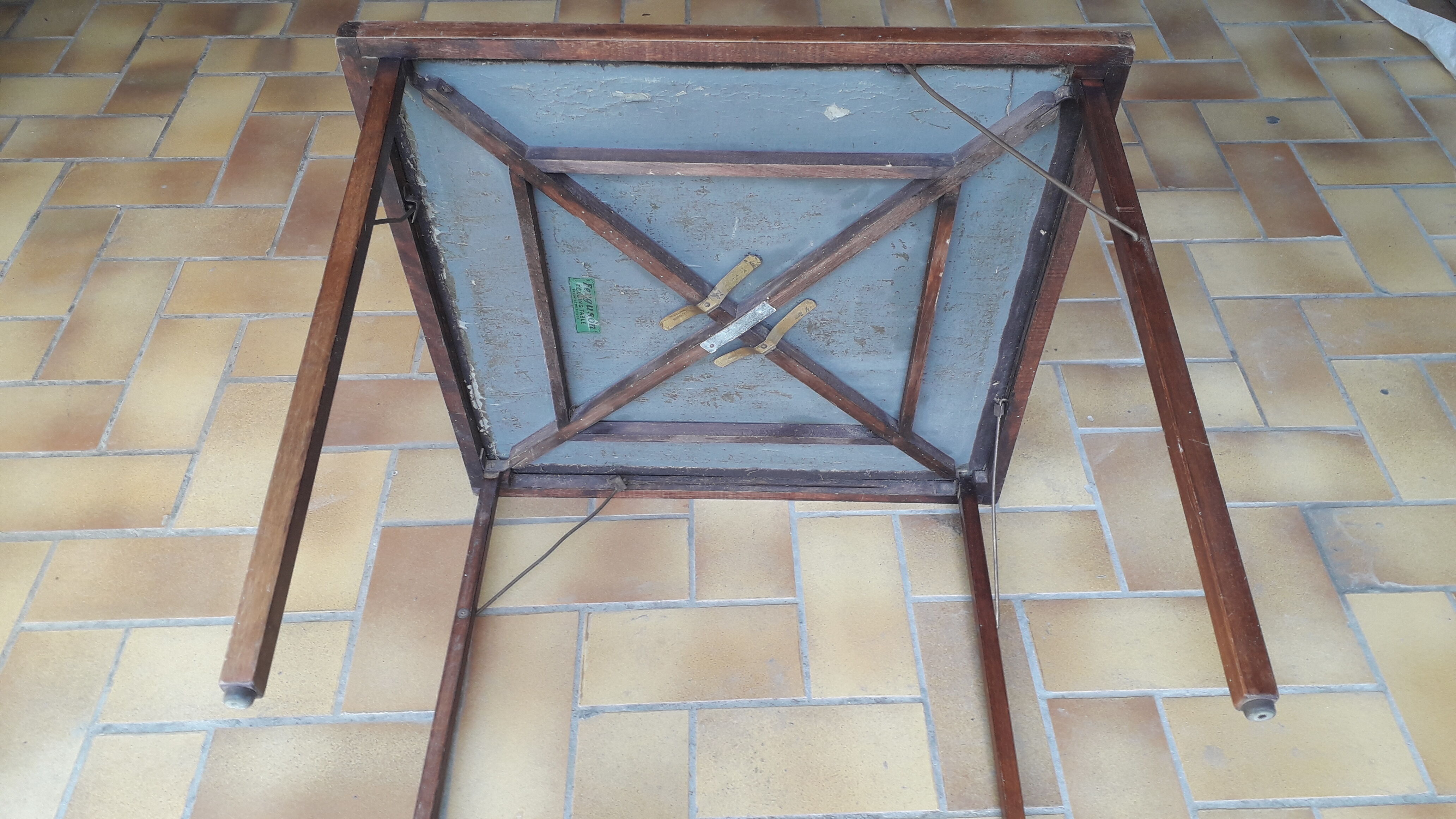 Old folding table
