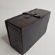 Touareg jewelry box in wood and leather pushed back 13.5 cm