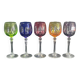 5 crystal stemmed glasses Cabinet WMF 21 cm