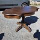 Antique round table in solid oak