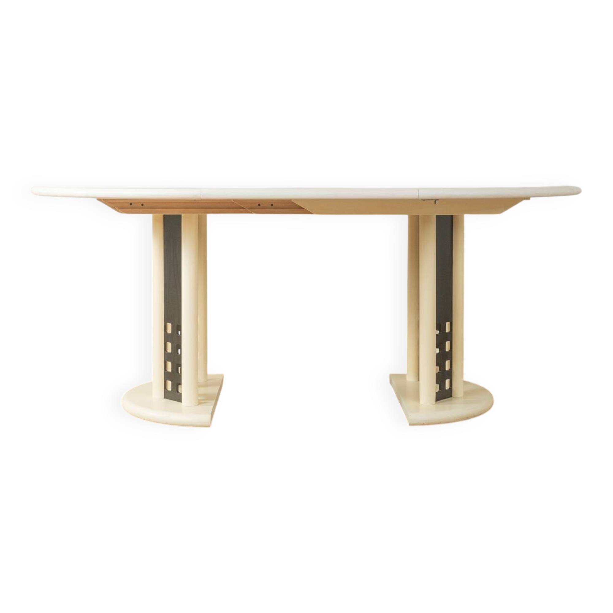 Table de salle à manger extensible postmoderne de Thonet, datant des années 1980