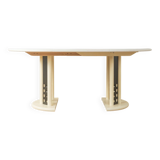 Table de salle à manger extensible postmoderne de Thonet, datant des années 1980