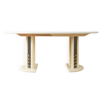 Postmodern extendable dining table by Thonet from the 1980s