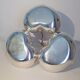 Sterling Silver (925) 3 Water Lily Leaves Centrepiece 422 grams