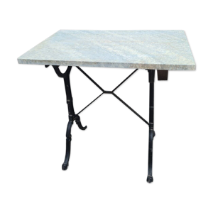 Table de café en fonte et dessus