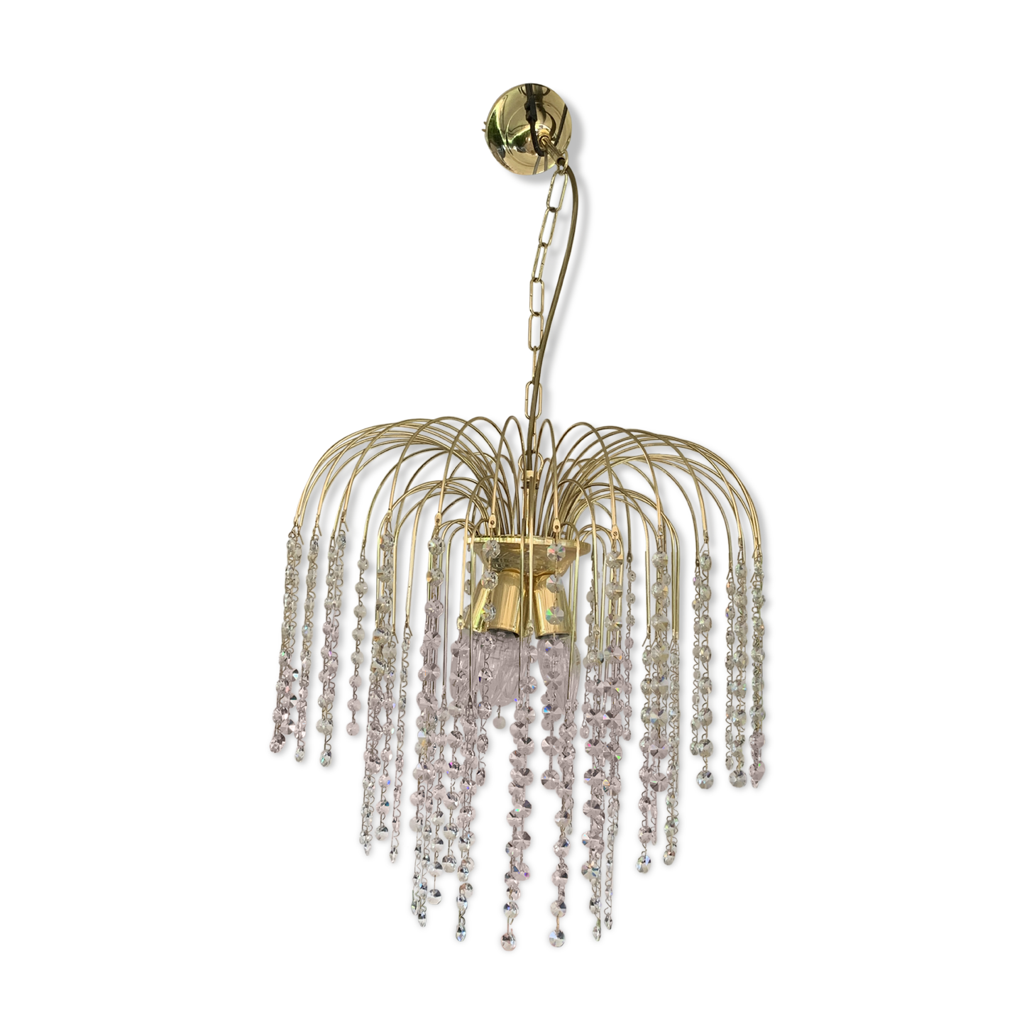 Crystal spider chandelier 1970
